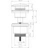 Донный клапан для раковины LEMARK LM8500MW
